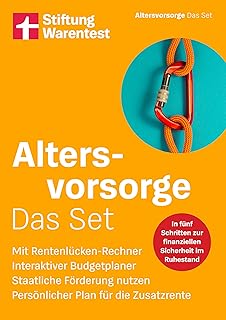 Altersvorsorge: Das Set: Rentenlücken-Rechner, Interaktiver Budgetplaner, Persönlicher Plan für die Zusatzrente, Staatliche Förderung nutzen (German Edition)