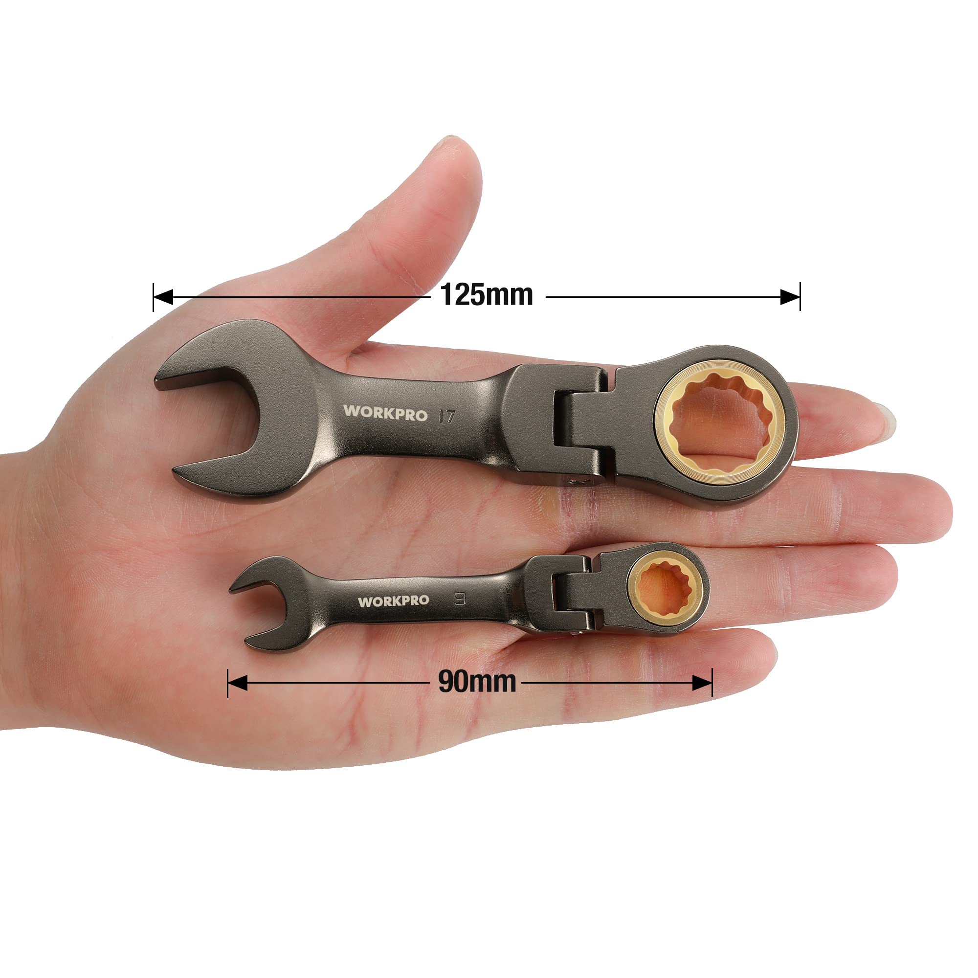Amazon | WORKPRO フレックスヘッドスタビーラチェット 