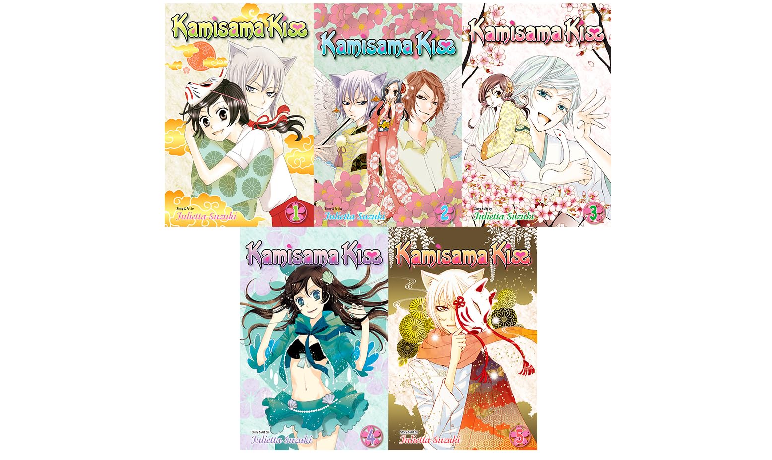 Kamisama Kiss Vol. 1–5 Manga Set