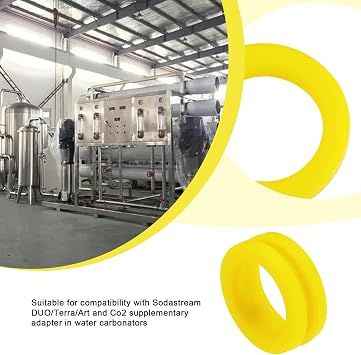 3PCS Water Carbonator O rings Sealing Gaskets Transfer Adaptor Gaskets Compatible with Soda Stream Quick Connect for Models Duo/Art C02 Refil Transfer Adapter