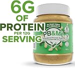 PB&Me poudre de beurre d'arachide sans sucre - Beurre d'arachide en poudre Pas de sucre pour les collations à faible teneur en calories, Protéine de poudre de beurre d'avoine pour les smoothies, Snack de poudre à arachides à faibles teneurs en glucides, 2lbs - C'est pas vrai.1-Pack)