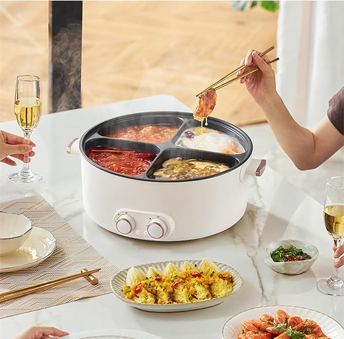 Olla Eléctrica 4 Compartimentos 6 Litros 1500W con Función Mantener Calor miniatura 2