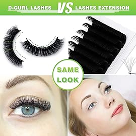3D Plant Fibre Russian Strip Lashes, D Curl Lash Strips, Wispy Mink Eyelashes - Natural Look (SDC37)