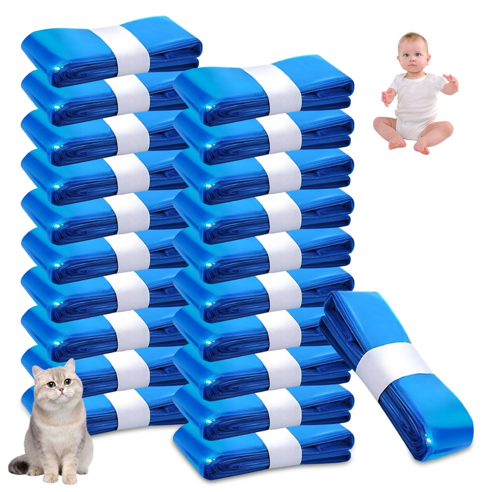 21 Pezzi Ricarica Mangiapannolini, Sacchetti Mangiapannolini, Ricarica Mangiapannolini Compatibile con Twist & Click, con LitterLocker（4.5M）