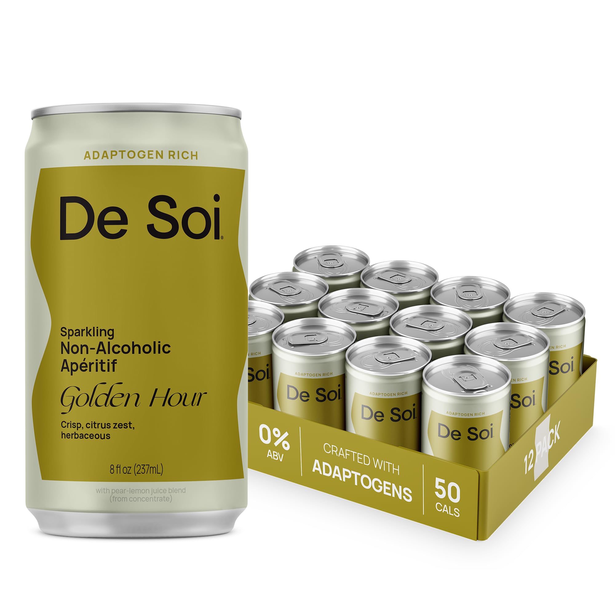 Amazon.com : De Soi Golden Hour Mocktails NA Drinks 8 fl oz (12