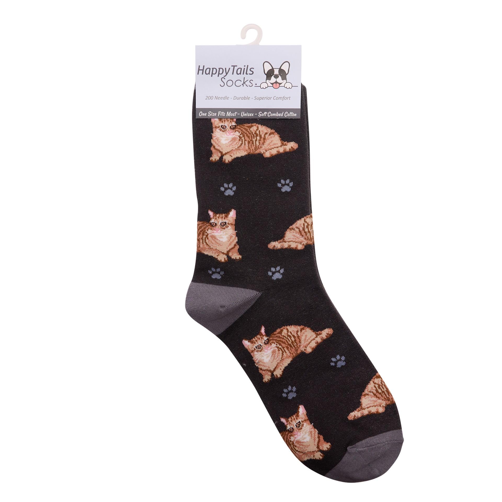 Animal Crackers Ladies Socks (Tabby Cat)