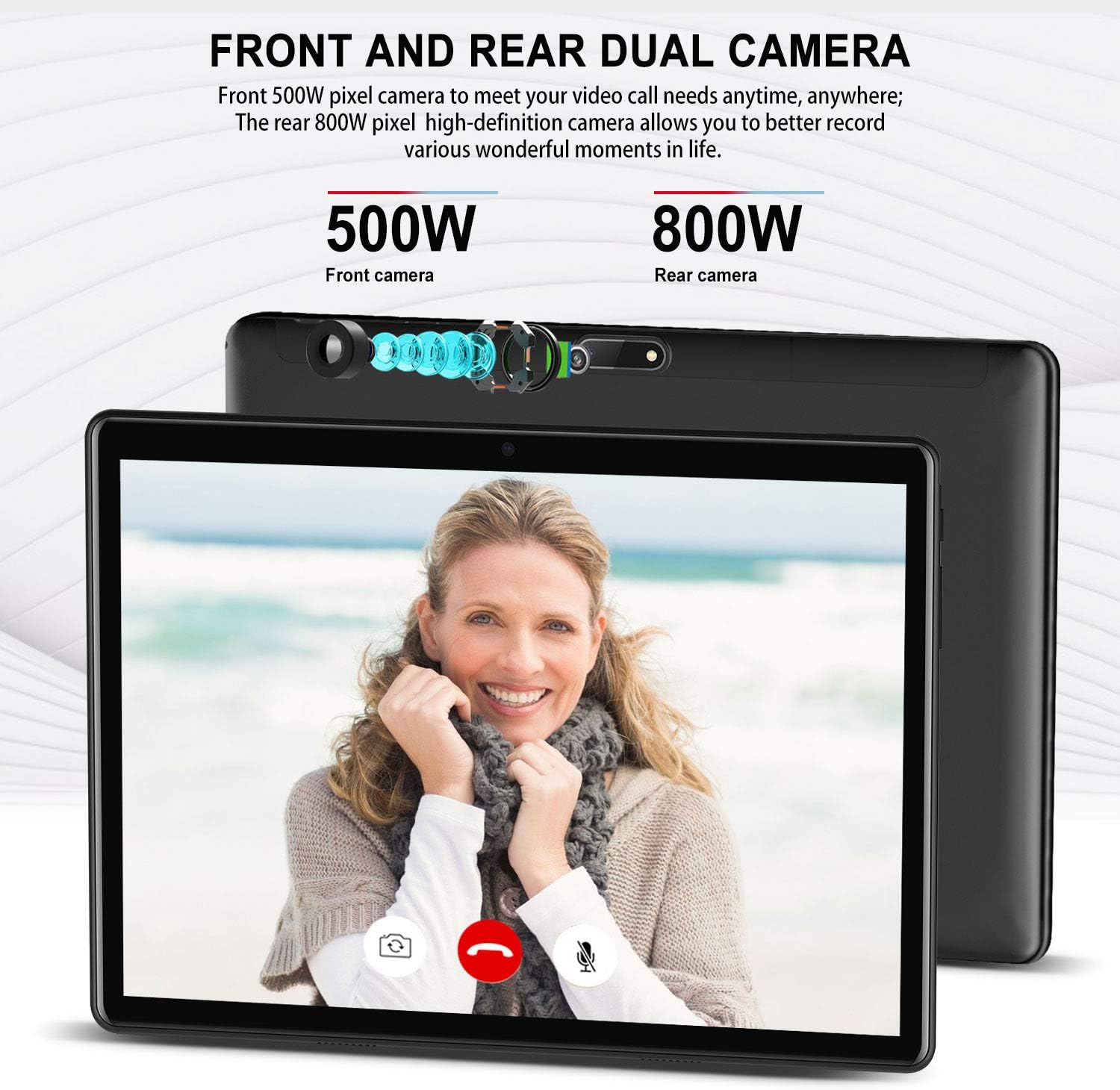 Up To 50% OFF Android Tablet 10 inch, HD Touchscreen 2-in-1 Tablet with Keyboard Case Computer Quad-Core 1.3Ghz Processor 4G+64GB Harddrive Android 9.0 GO Tablets, Support 3G Phone Call, Type-C,BT4.2 GPS FM 4G WiFi Best Deal Product Android Tablet 10 inch, HD Touchscreen 2-in-1 Tablet with Keyboard Case Computer Quad-Core 1.3Ghz Processor 4G+64GB Harddrive Android 9.0 GO Tablets, Support 3G Phone Call, Type-C,BT4.2 GPS FM 4G WiFi