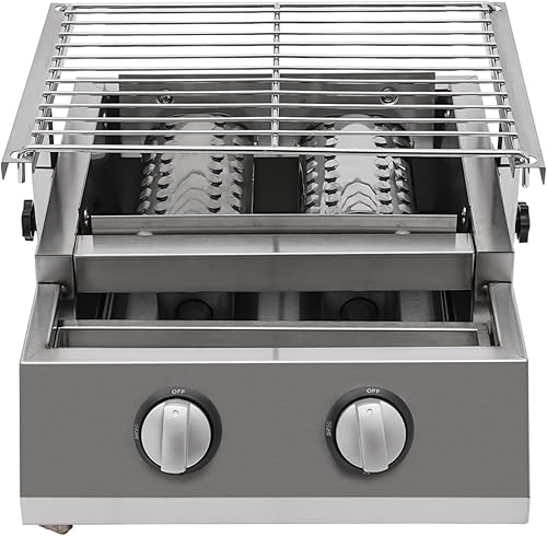 Parrilla de gas para barbacoa, 2800 Pa, estufa de gas LPG comercial, cocina de mesa para barbacoa al aire libre, parrilla de mesa al aire libre,