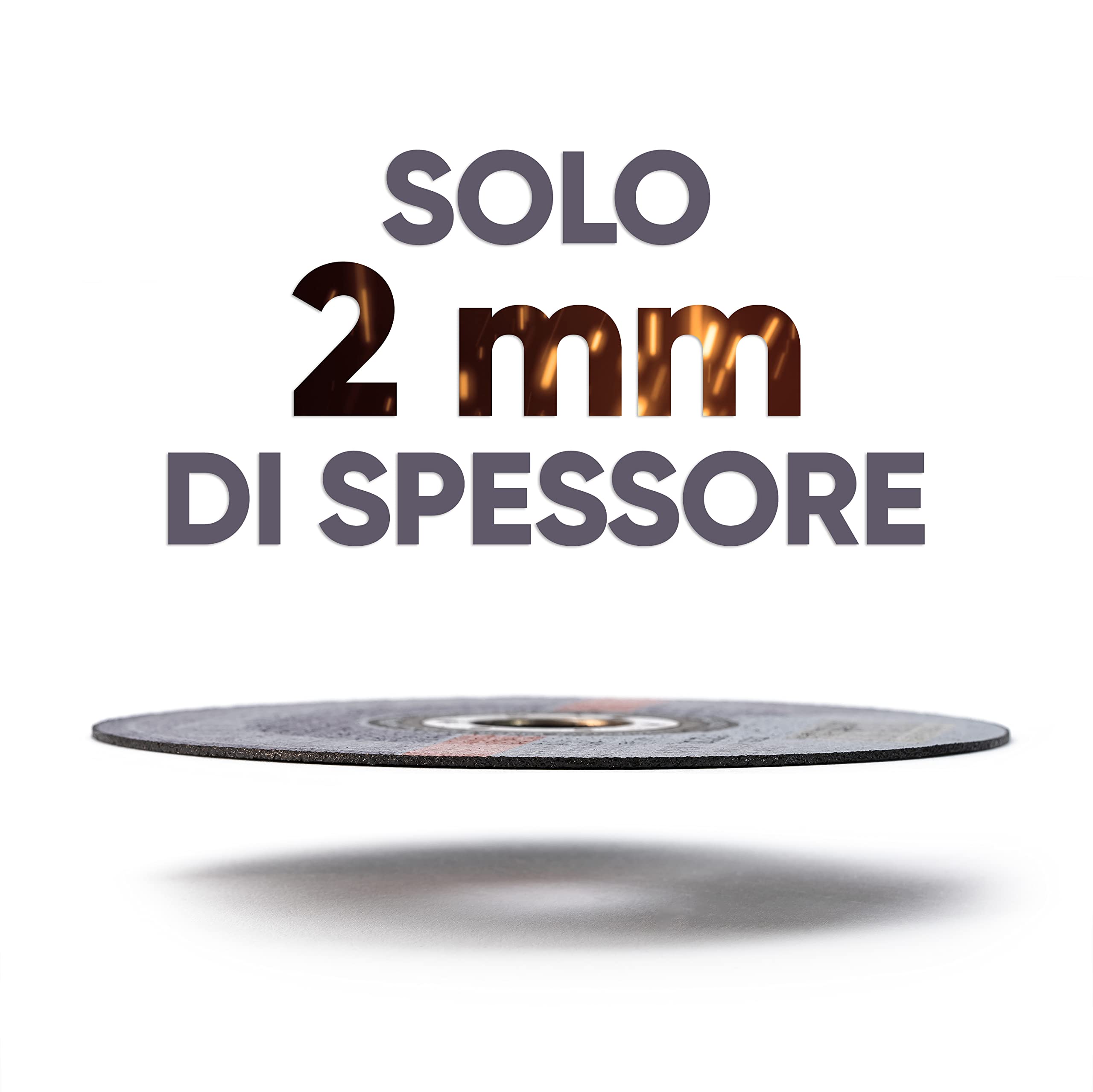 25x IPOTOOLS Disco per smerigliare 230 metallo in acciaio inossidabile, disco per smerigliare 230 mm x 2,0 mm, per metallo, acciaio e acciaio inossidabile Metallo Acciaio inossidabile