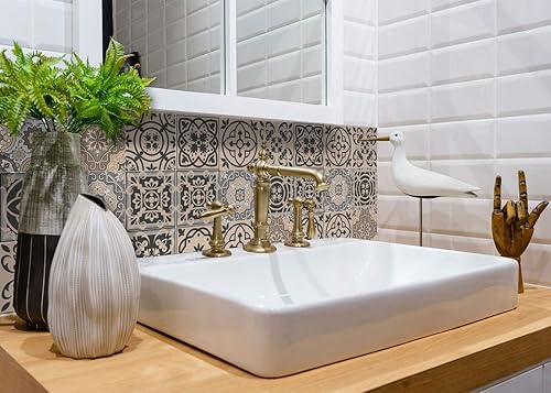 Miniatura 5 de Calcomanías de bricolaje para decoración de chimenea, resistentes al calor, calcomanías simples y sin ensuciar, calcomanías para azulejos de