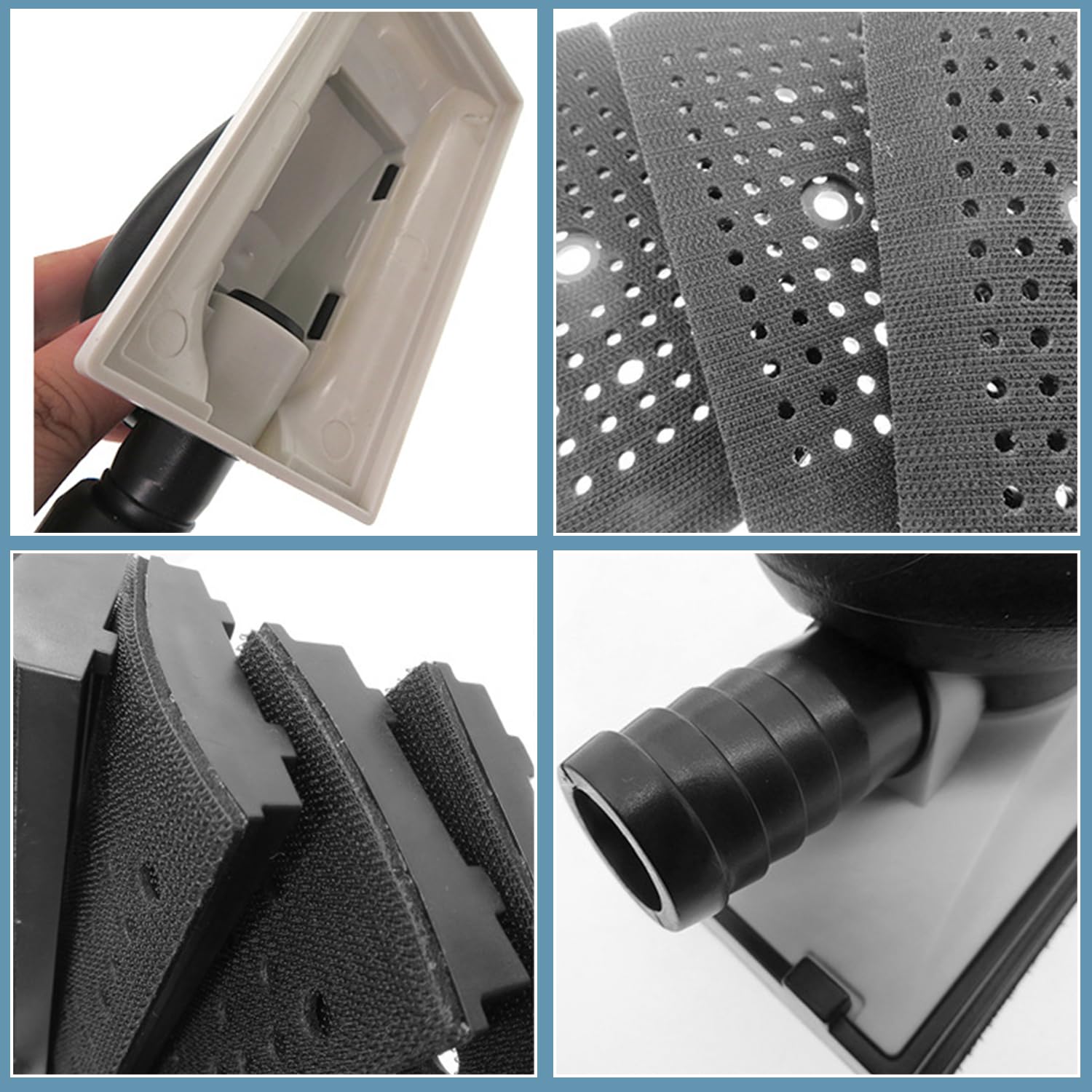 70 × 150 mm Levigatrice Manuale, Incluse 3 Strisce di Levigatura, Levigatura Senza Polvere, la Levigatrice è Adatta per la Levigatura di Legno e Metallo e per i lavori a Secco (nero)