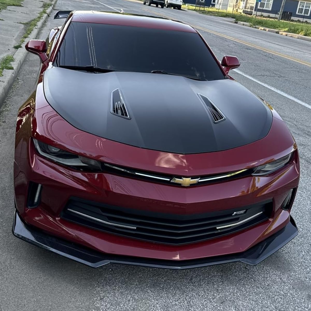 Front Lip Splitter for Chevy Camaro 2019-2021 [Facelift Model] – Gloss Black ABS Front Bumper Lip Spoiler – Direct Bolt-On, for SS, LS, LT, RS Trims – Aggressive ZL1 Style Body Kit Protection