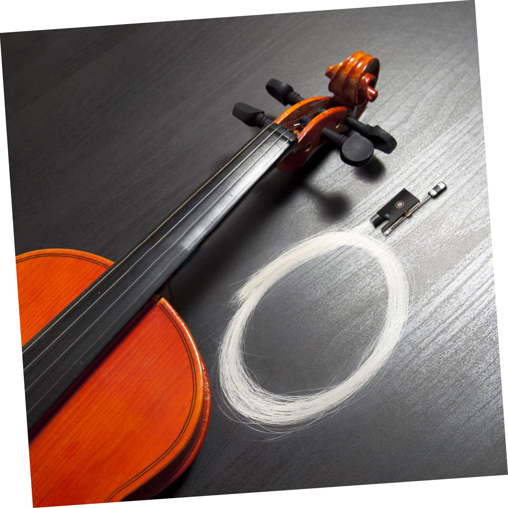 ifundom Natural Violin Bow Hair Di Cavallo Per Sostituzione Accessorio Premium Per Violino e Violoncello Con Ottime Qualità Di Grip e Resistenza