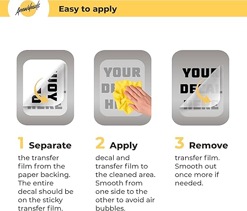 Miniatura 5 de Calcomanía personalizada para automóvil – Calcomanías de vinilo personalizadas para automóviles o camiones con texto, información de contacto o