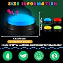 Honoson 4 Pcs Recordable Light up Buzzers for Trivia Games Answer Buzzers for Classroom Sound Buttons Family Game and Nights Back to School Supplies(Classic Color) gallery image
