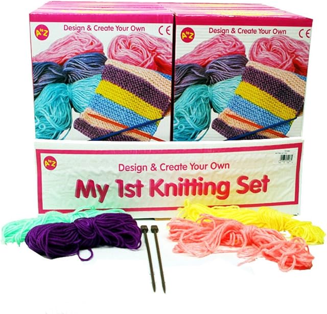 The Padgett Group 32066PB Kit Fun Girls Stitching Play Wool Knit Learn, Multicolor, 20 x 5 x 25 cm