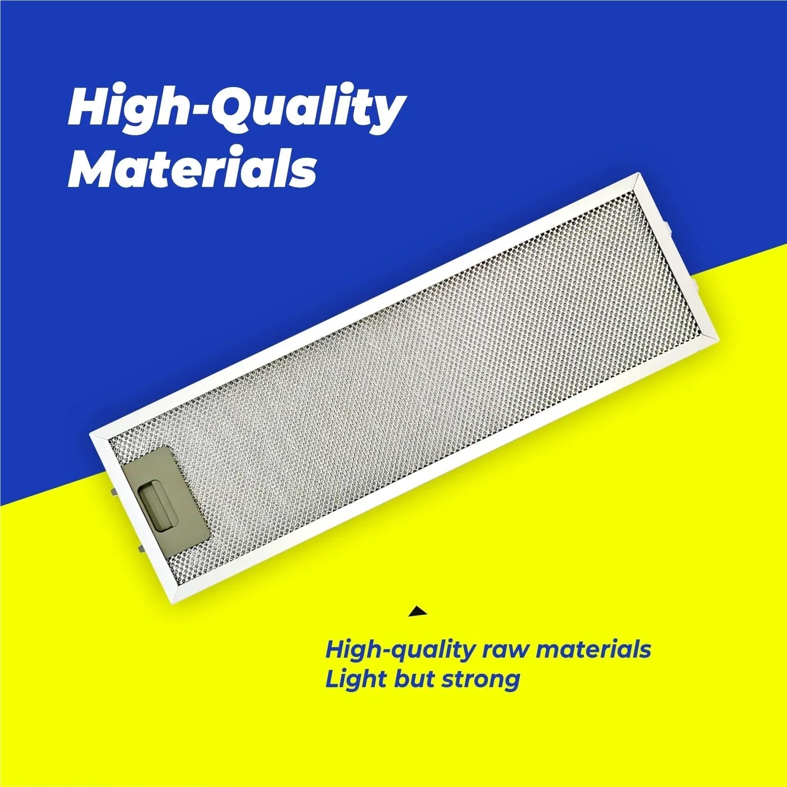 Filtro Campana Extractora Filtro de Grasa for Campana extractora de Cocina de Aluminio de 50 x 15,8 x 0,9 cm