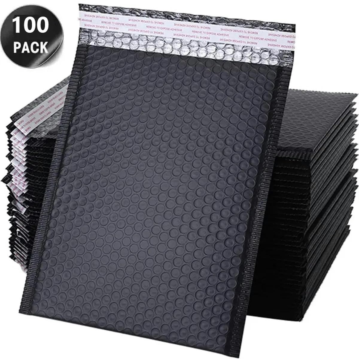 100 Stück schwarze Luftpolster-Versandtaschen, Geschäftsbedarf, Versandpaket, Versandtaschen, gepolsterte Versandumschläge, Versandtaschen für Verpackungen, Blau, 18 x 23 cm