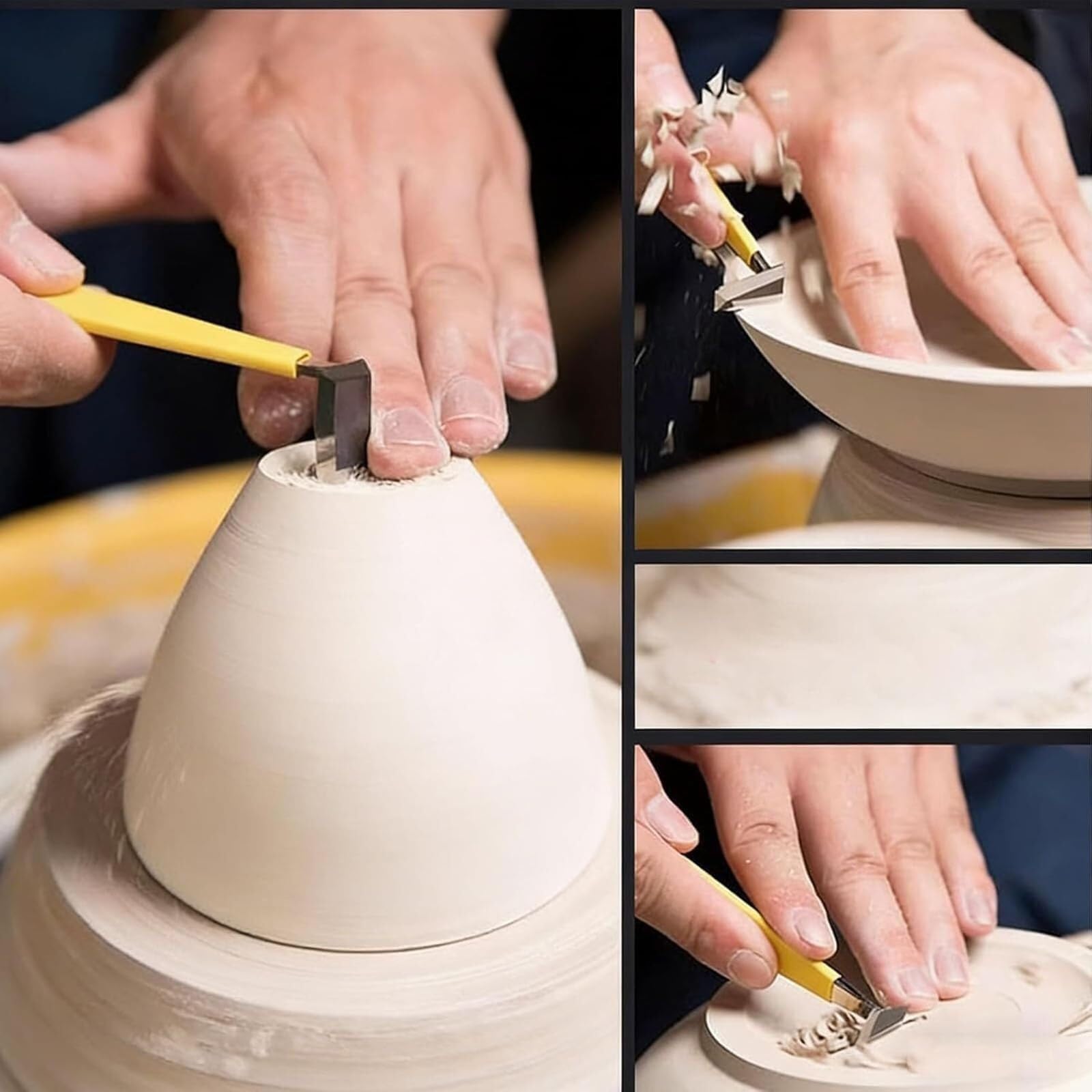 15-częściowy Zestaw Narzędzi Do Rzeźbienia W Glinie; Nóż Do Przycinania Ceramiki Do Tworzenia Dzieł Sztuki Ceramicznej. Ręczny Zestaw Do Rzeźbienia Dla Majsterkowiczów, Narzędzia Do Kształtowania