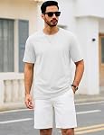 TACVASEN T-Shirts Manche courte UPF50+ Tee de coq d'humidité Léger Col rond Cooling Tshirt Summer Basic Casual Top pour homme