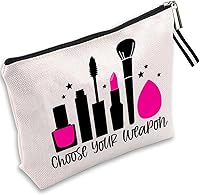 Vista 12 de Bolsa de maquillaje inspirada para mujer, bonita bolsa de cosméticos para amigos y familia, bolsa de aseo de viaje, bolsa de cosméticos portátil