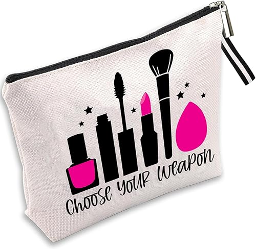 Bolsa de maquillaje inspirada para mujer, bonita bolsa de cosméticos para amigos y familia, bolsa de aseo de viaje, bolsa de cosméticos portátil,