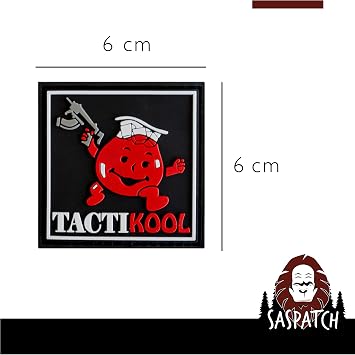 Tactikool Juice Punch Man - Tactical Parody PVC Morale Patch | Soft Flexible PVC | 2.4x2.4 Inch | Hook-and-Loop Backing | Tactical Parody Design