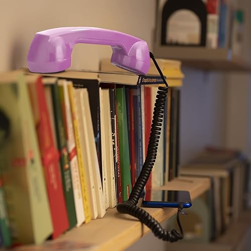 Miniatura 2 de Opis 60s Micro Retro Teléfono Auricular para Teléfono Celular (Rosa)