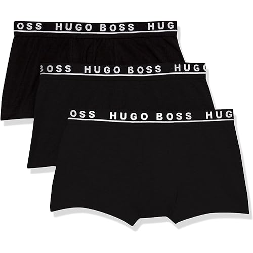 BOSS Men's 3-Pack Stretch Cotton Regular Fit Trunks