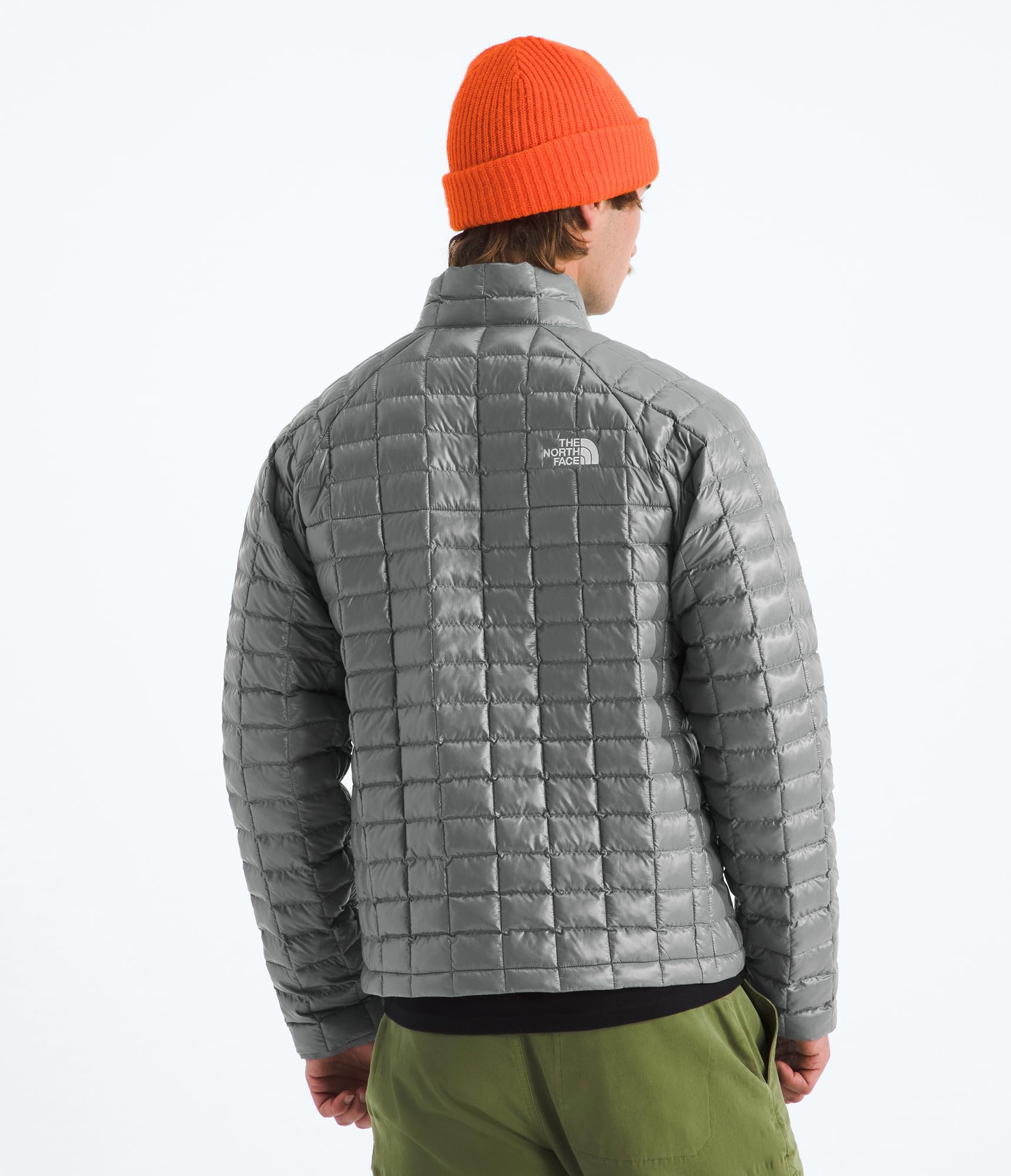 The North Face - Męska kurtka ThermoBall - SMOKED PEARL, L | Wind-Blocking, Lightweight, Warmth, Packable, Recycled Materials, Zip Jacket