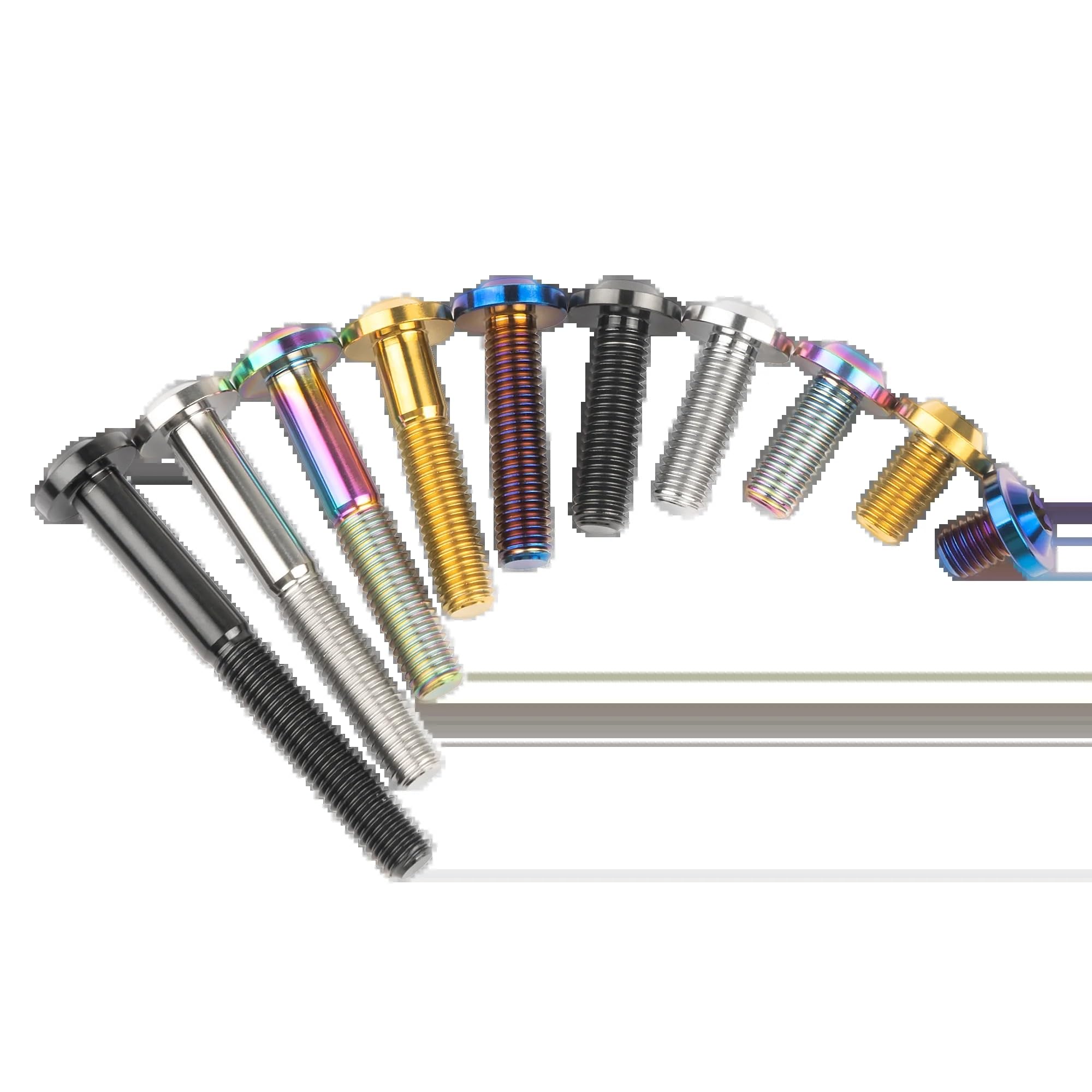 5 bulloni con testa Torx in titanio: M10, grado 5 (M10x20-65 mm) - Italia