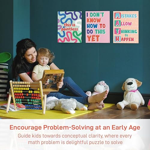 Miniatura 7 de Carteles de matemáticas S&O para escuela primaria, exhibiciones de aula de aritmética, impresiones espaciales de aprendizaje para matemáticas,