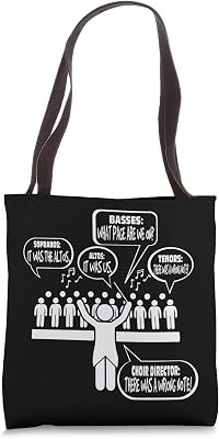 Choir Director Practice Orchestra Funny Christmas Gift Tote Bag