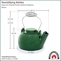 Vista 2 de Hervidor de leña humidificador de hierro fundido de 2.5 cuartos