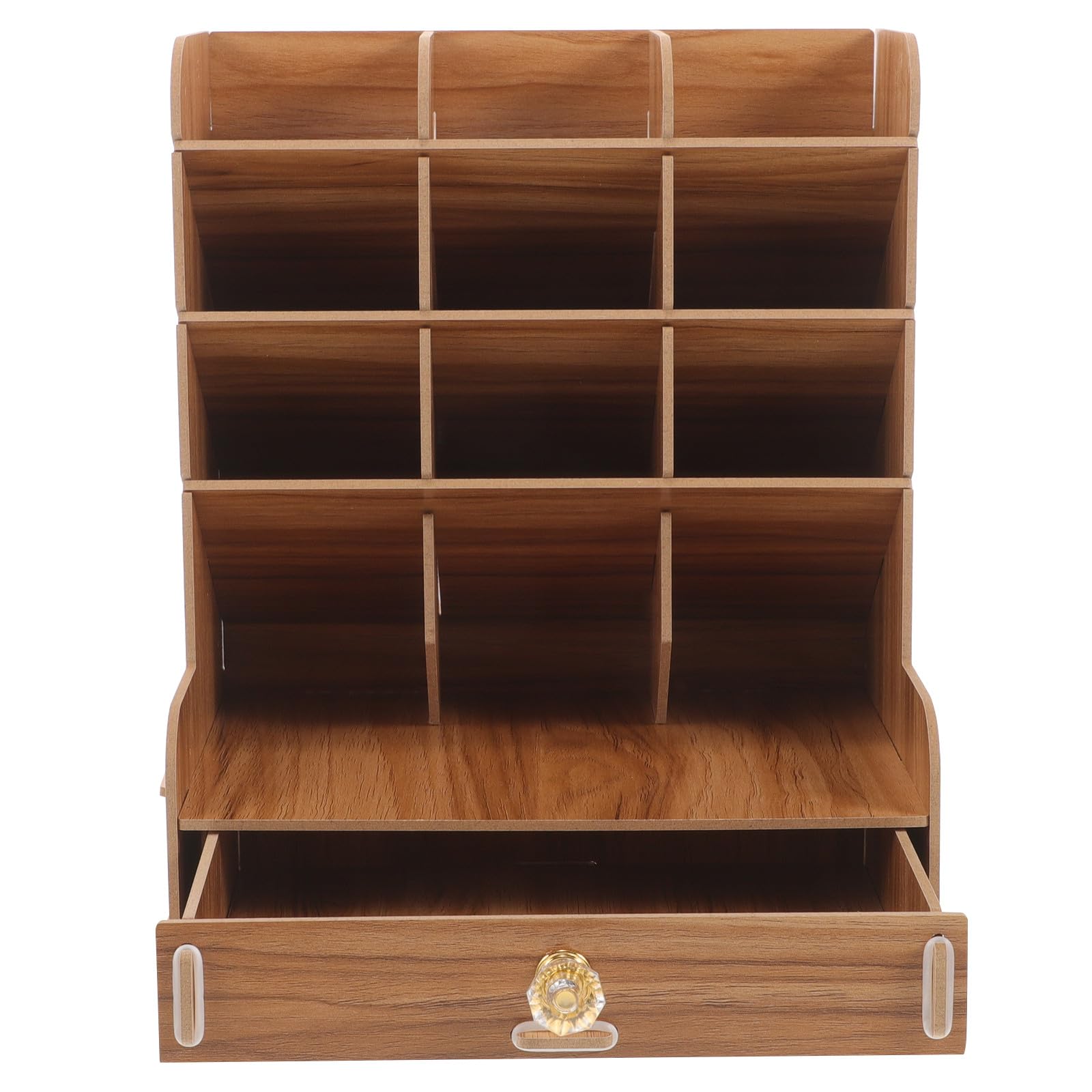 jojofuny Organizador de Bolígrafos de Madera Resistente y Fácil de Limpiar Diseño Atractivo para Escritorio, Adecuado para Almacenar Cosméticos y Útiles de Oficina
