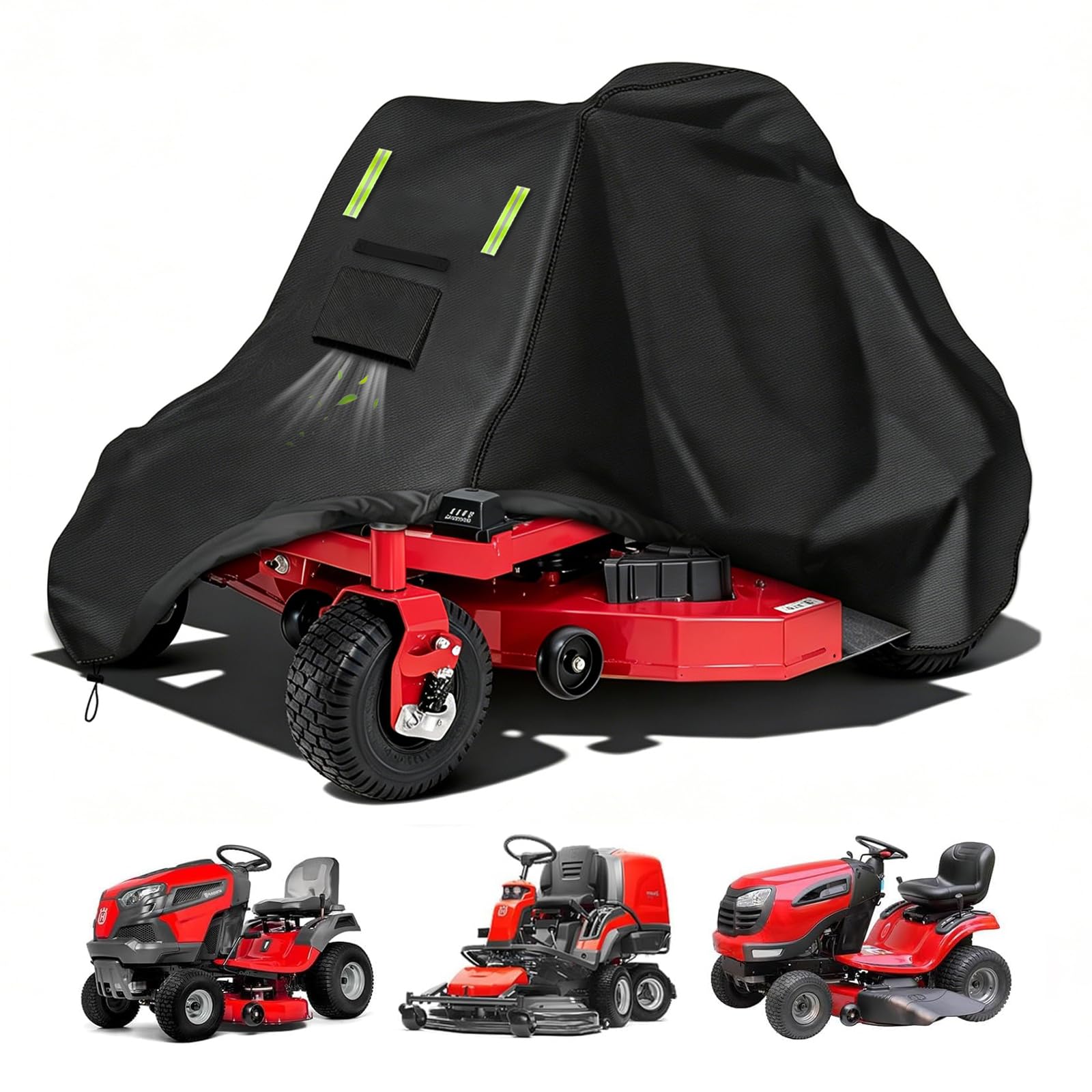Funda de Cortacésped,tela para tractor de jardín impermeable resistente a la intemperie 600D Oxford resistente, 250 x 110 x 110 cm