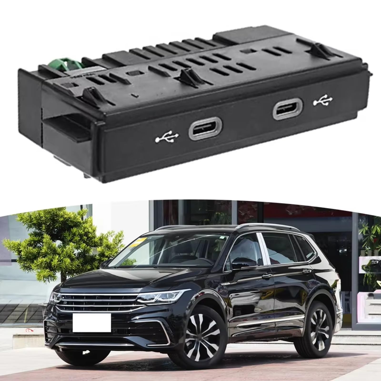 Per Per Touran Per Tiguan MK2 2017 2018 Doppia Porta Di Ricarica Porta USB Per Auto 5NA035736 USB Accessori Sostituzione