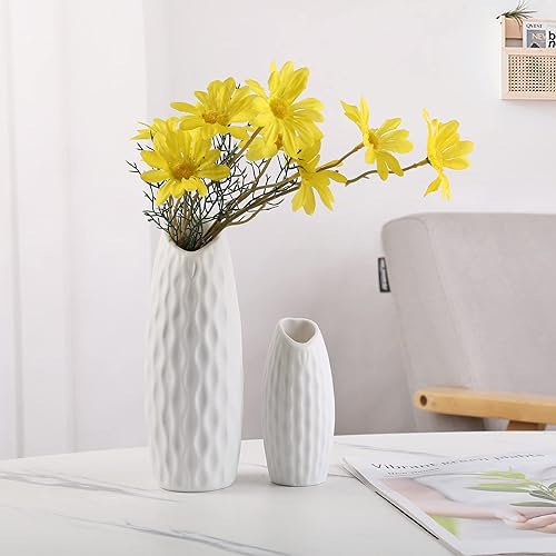 Miniatura 6 de Jarrón blanco con forma de corazón, decoración del hogar, florero de cerámica, florero seco, jarrón pequeño, accesorio para fotos de arreglos