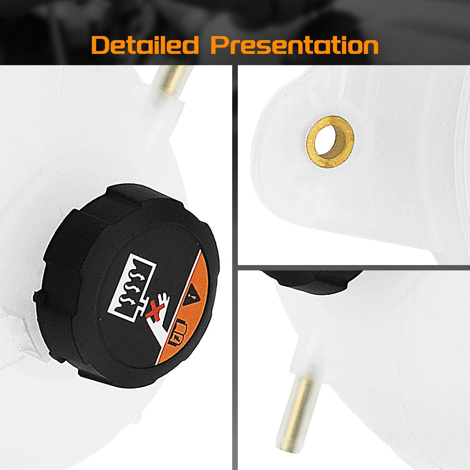 Engine Coolant Reservoir Expansion Tank w/Cap Compatible with Hyundai Tucson 2016-2021 1.6L 2.0L, Replace # 25431D3600;HY3014120