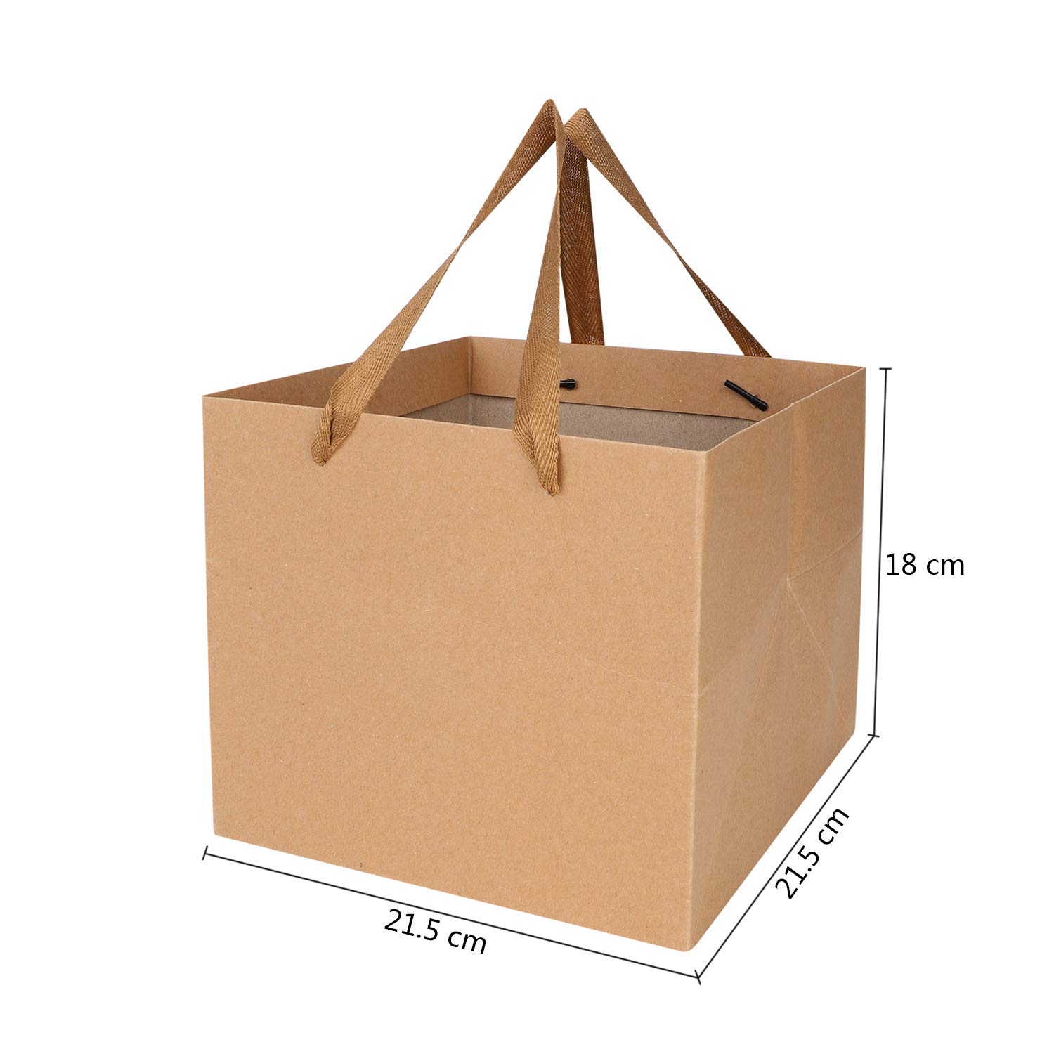20 Pezzi Sacchetti Carta in Oro Bianco, Sacchetto Regalo con maniglia Wedding Bag Matrimonio Riutilizzabile per Shopping Matrimoni Imballaggio Feste Compleanno