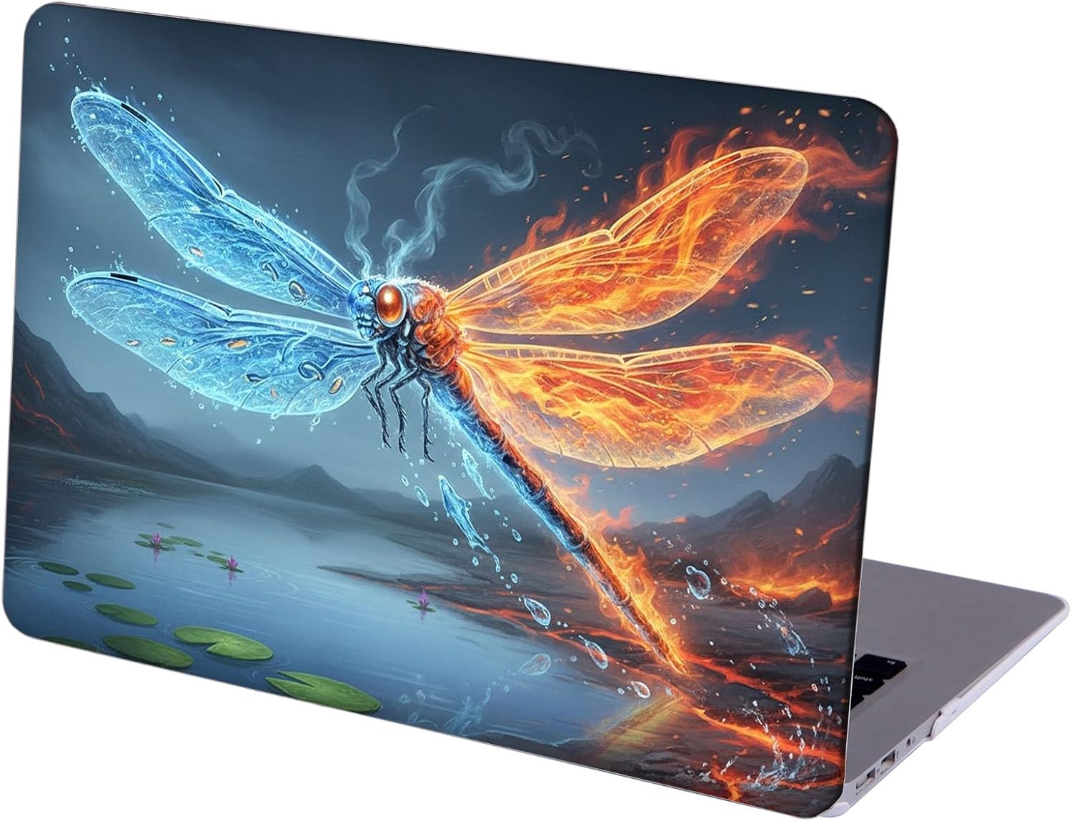 Compatible with MacBook Neo 13-inch, Hard Shell Case with Keyboard Cover and Screen Protector (A3404 A18 Pro chip, 2026 Release) - Dragonflies MC22453