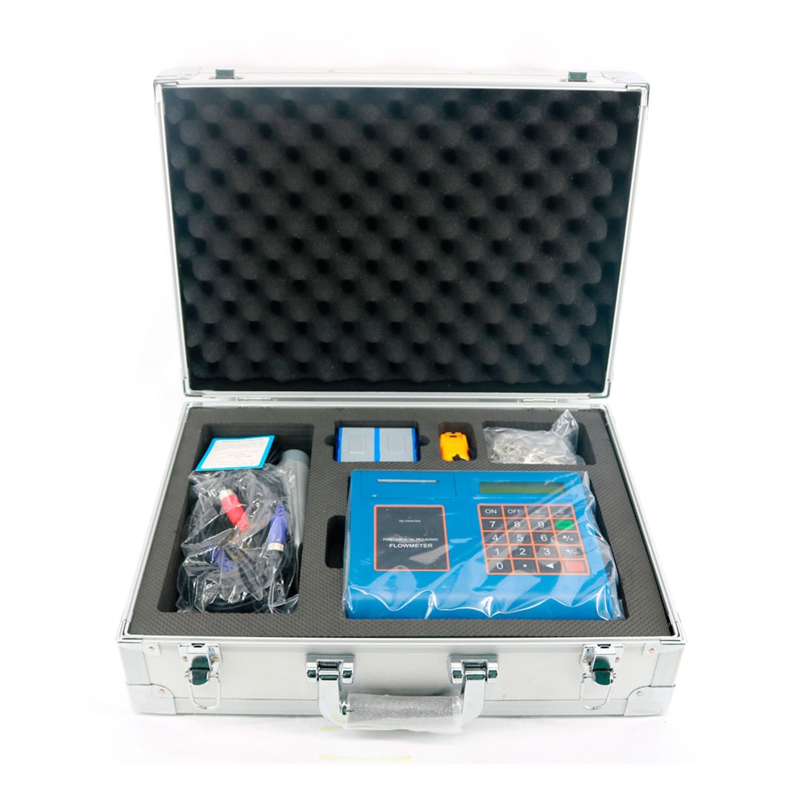 Wasserzähler, Tuf-2000P mit Druckfunktion Ts-2 Tm-1 Tl-1-Ht, tragbarer digitaler Flüssigkeits-Ultraschall-Durchflussmesser Wasserdurchflussmesser (Host Plus Ts 2 Tm)