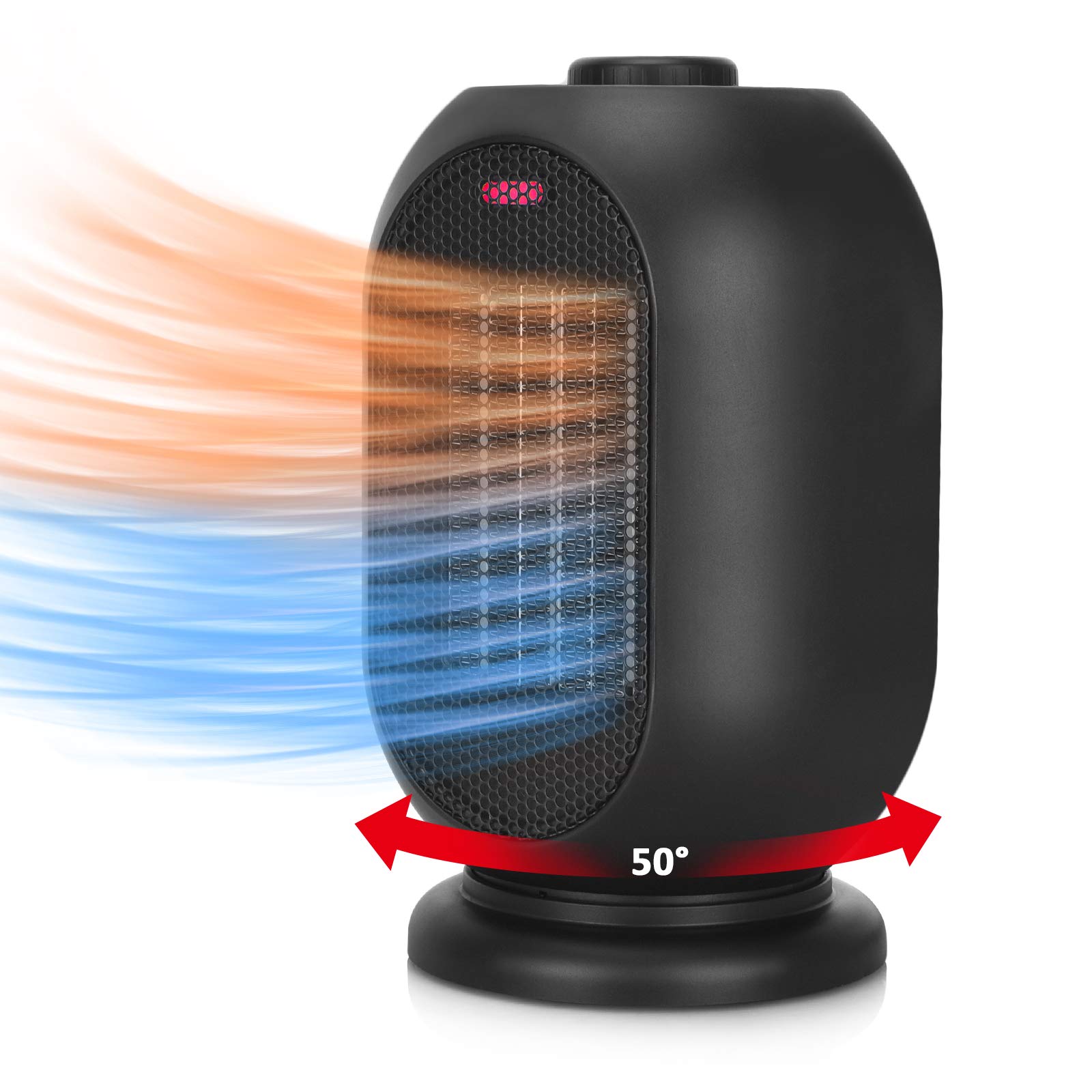 Stanper Room Heater, Portable PTC Ceramic Heater with Thermostat,  Overheating and Tilt Protection, Electric Heaters, Ideal for Bedroom,  Office, Desk and Kitchen, Energy Saving, Black : Amazon.de: Home u0026 Kitchen