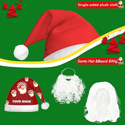 Chapeau Noël Adulte Lot De 4 Chapeaux De Noël Père Noël - Bonnets Festifs Unisexe Adultes Bonnet Papa Noël 2024