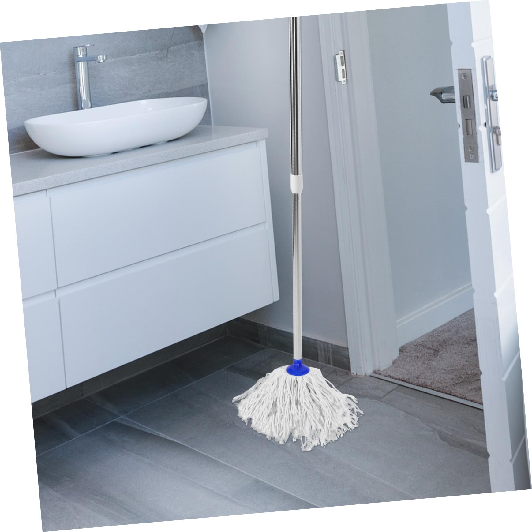 Recambio de 3 Cabezales para Fregona de Limpieza, de Hilo de Algodón, Reutilizables, Gran Absorción, para Suelo