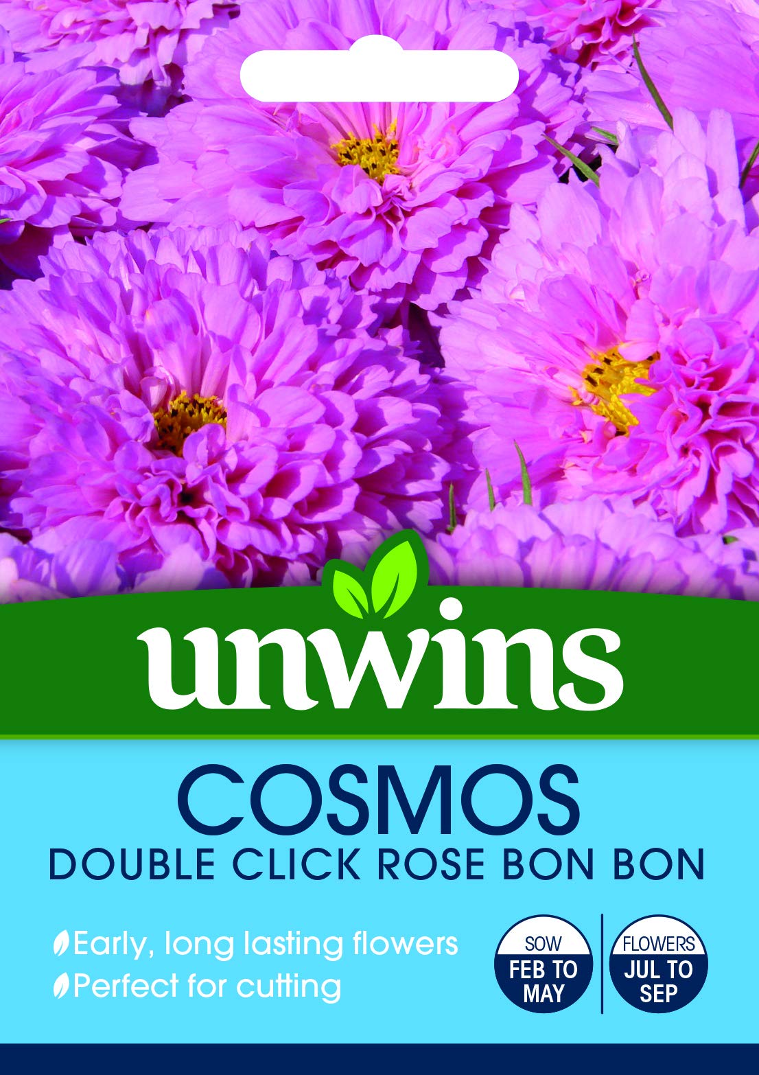 30710036 Cosmos Double Click Rose Bon Seeds, Clear