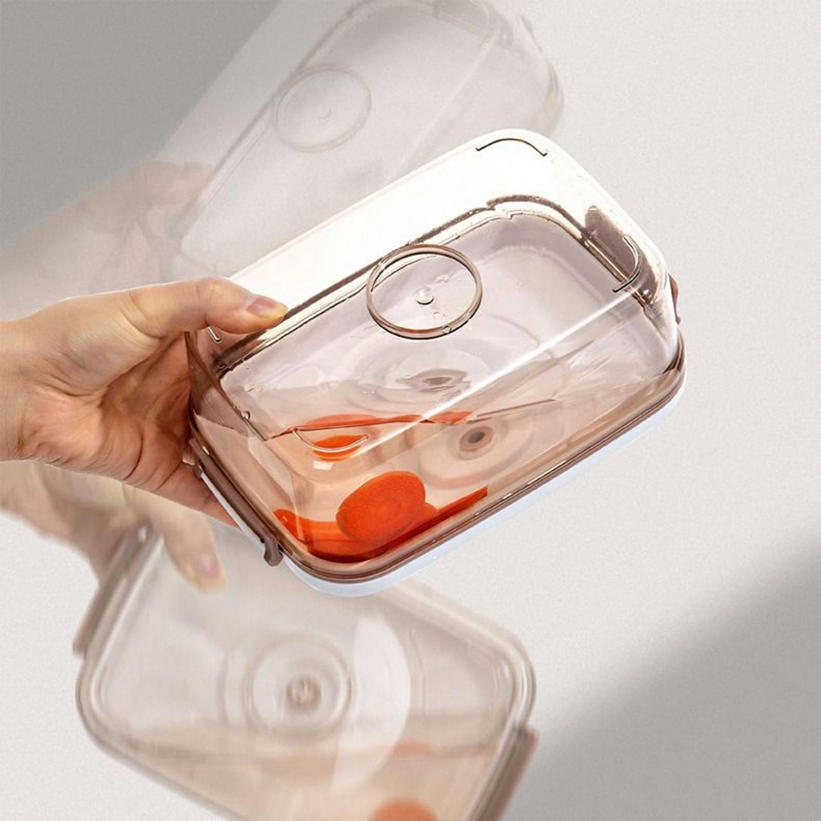Contenitore Stoccaggio Alimenti Barattolo Ermetico Frigo | Contenitori per Conservazione Sottovuoto Per Casa Appartamento Cucina Dispensa Pranzo Spuntino Ufficio Ristorante Viaggio