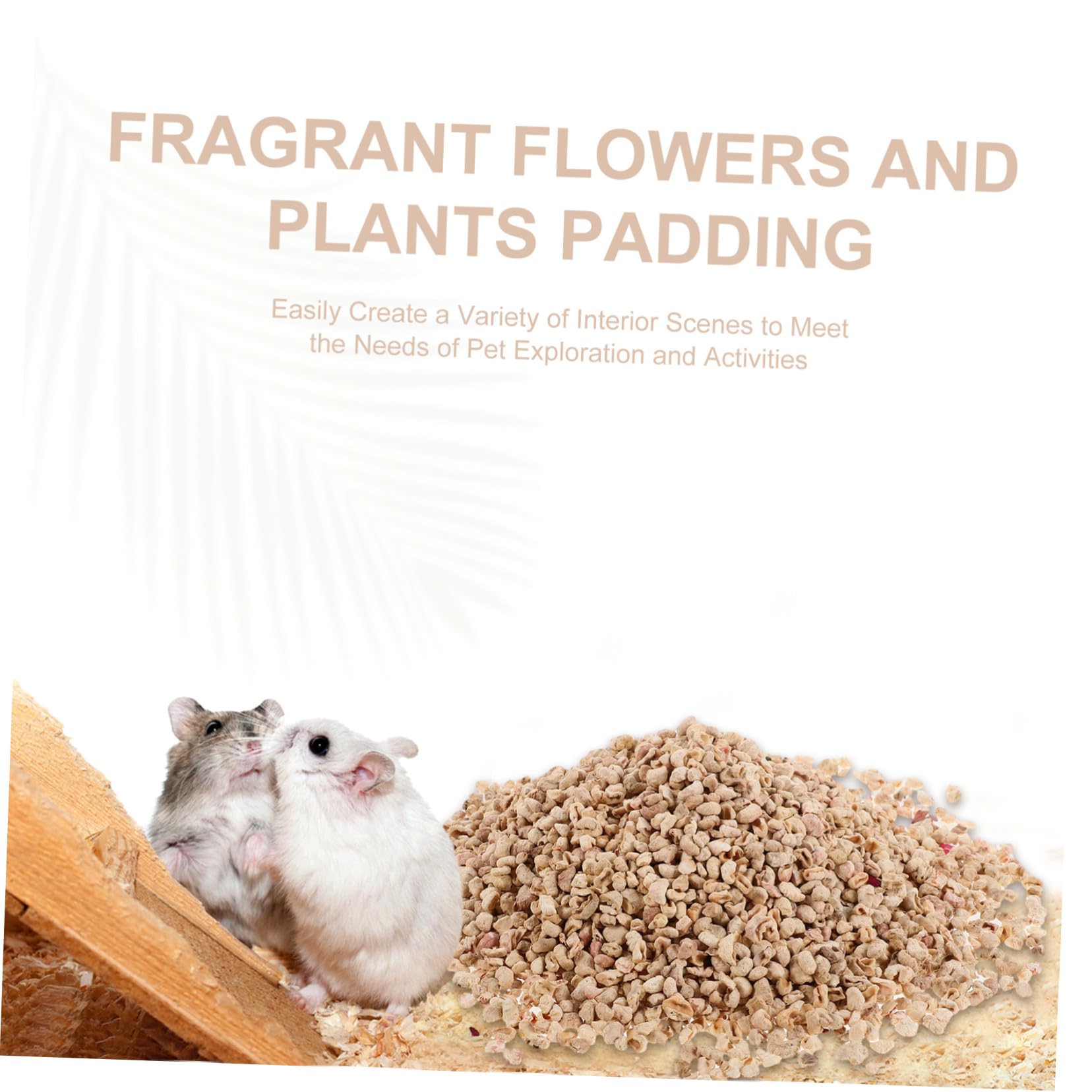 HANABASS Lettiera Naturale per Animali Piccoli in Granuli di Paglia e Erbe Profumate Materiale Assorbente e Traspirante per Gabbie di Criceti Conigli e Roditori Liner Multiuso per Habitat