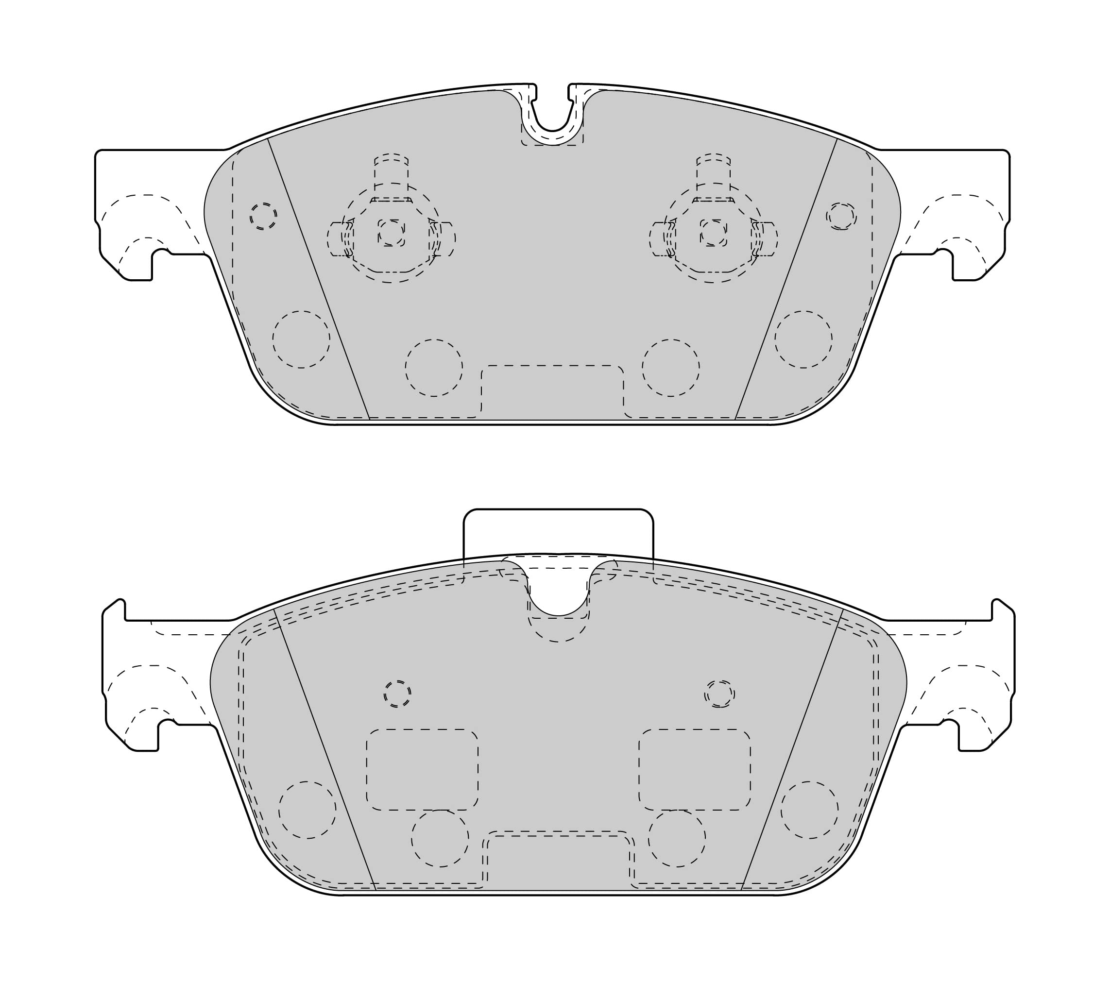 FERODO Kit pastiglie freni Anteriore predisposto per visualizzazione avviso usura senza accessori FDB4693 Compatibilità con MERCEDES-BENZ Classe M W166 GLE Coupé C292 GLE W166 GL X166 GLS X166