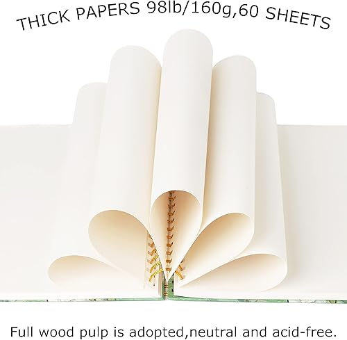 Miniatura 9 de Van Gogh Mixed Media A4 Sketch Book, Spiral Bound Sketch Pad, 1 Pack 60Sheets (98lb160gsm), Acid Free Art Sketchbook Sketching Drawing Painting